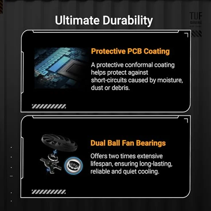 ASUS TUF Gaming GeForce RTX 5060 Ti OC Edition, 16GB GDDR7 Grafikkarte mit DLSS 4 und 3 Axial-Tech-Lüftern, PCIe 5.0, Schwarz – Bild 3