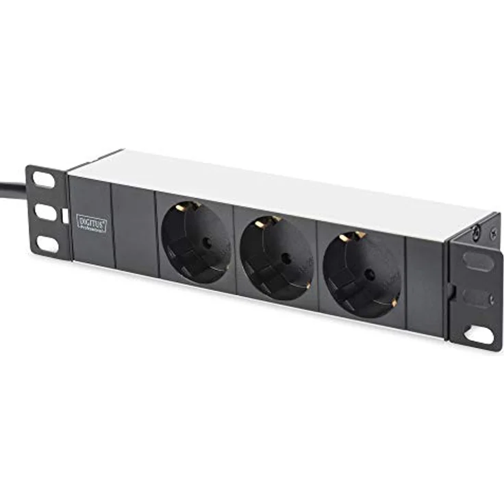 DIGITUS 10-Zoll Set - Netzwerk-Schrank 9HE - Fachboden - Steckdosenleiste - 8-Port Patch-Panel - 8-Port Gigabit-Switch – Bild 4