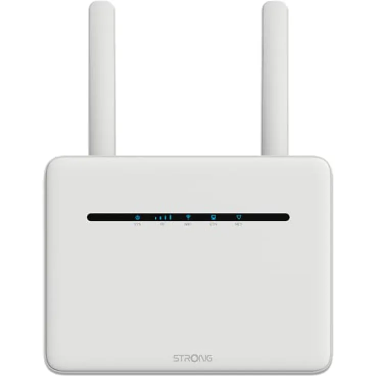 STRONG 4G+ Router 1200 | mobiler LTE Router | 2 SIM Karten Adapter | 1200 mbit/s | 4X LAN-Anschluss, weiß