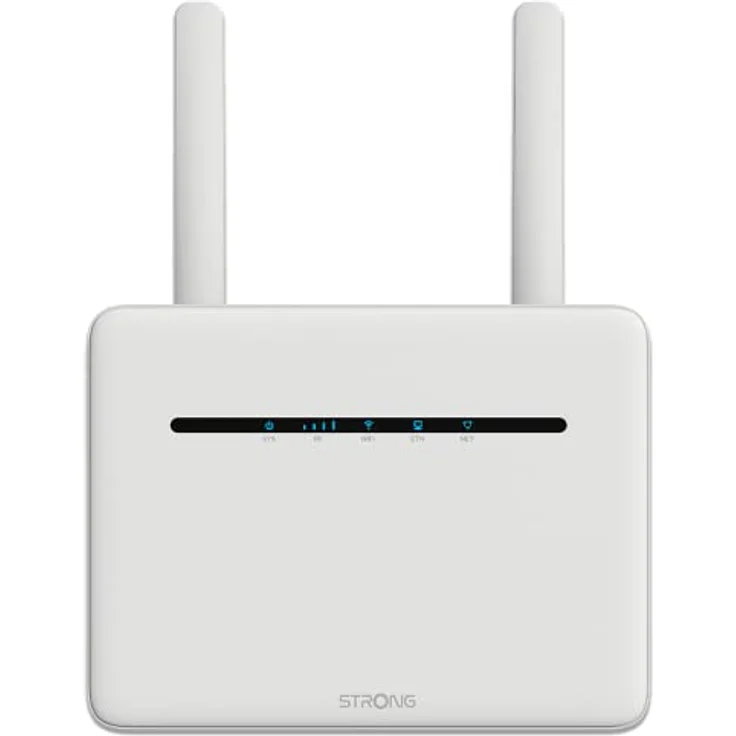 STRONG 4G+ Router 1200 | mobiler LTE Router | 2 SIM Karten Adapter | 1200 mbit/s | 4X LAN-Anschluss, weiß – Bild 1
