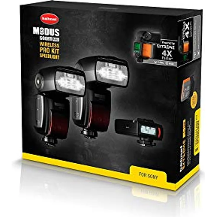 Hähnel Modus 600RT MK II Pro Kit für Sony - TTL, Manuell & Multi-Modi - 2.4GHz Funkempfänger & -sender - Schwarz