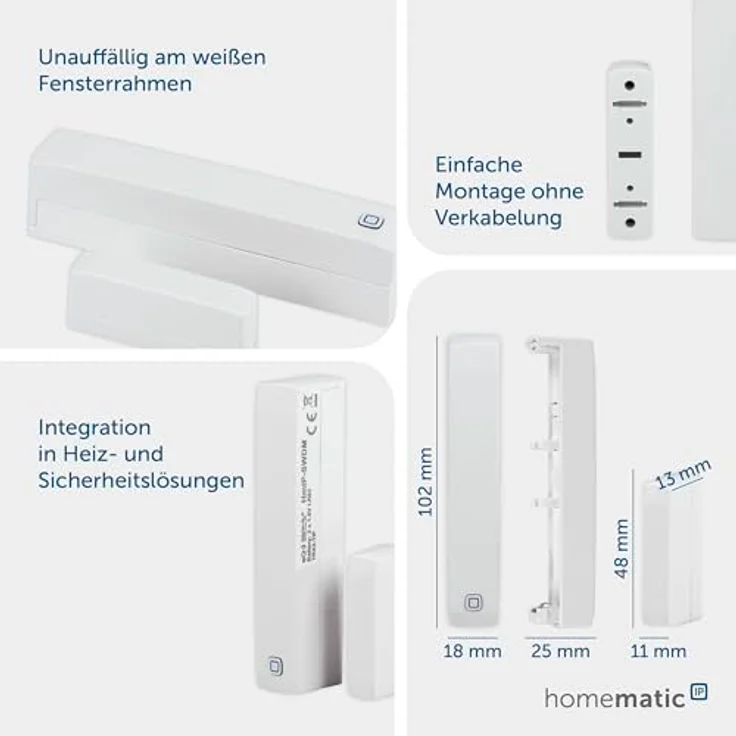 Homematic IP Fenster- und Türkontakt mit Magnet (HmIP-SWDM) – Bild 3