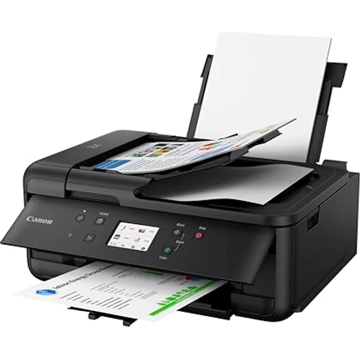 Canon PIXMA TR7650 Wireless 4-in-One Colour Inkjet Printer - Print, Scan, Copy & Fax | Wi-Fi, Cloud | ADF, Borderless Photo Printing | Home Office – Bild 3