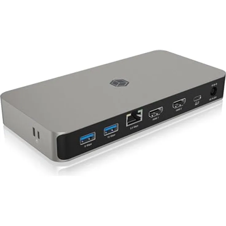 ICY BOX IB-DK2880-C41, USB-C Dockingstation mit 2x HDMI 2.1, 2,5 Gigabit LAN, 3x USB 3.2 Gen 2 Type-A, 100 W Stromversorgung