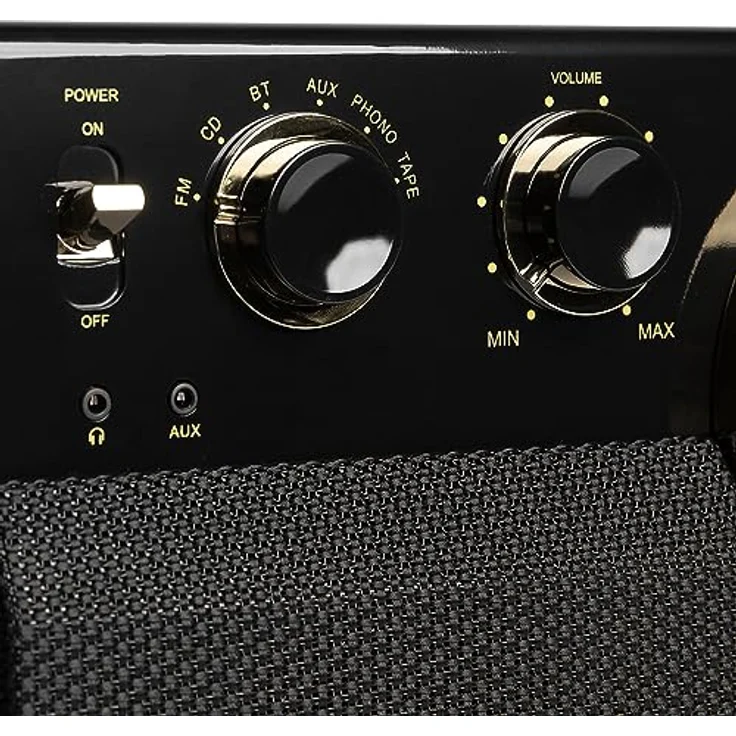 Victrola Empire 6-in-1 Plattenspieler, Bluetooth, integrierte Lautsprecher, braun – Bild 7