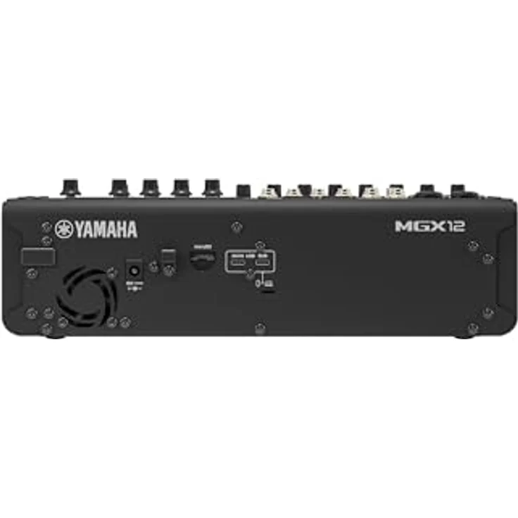 Yamaha MGX12 BK, 12-Kanal Digitalmischpult mit Bluetooth, integrierten DSP und 16-Spur Recording, Schwarz – Bild 3