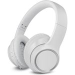 SENCOR Halboffene Kopfhörer SEP 710BT WH, kabelloser On-Ear-Kopfhörer mit Mikrofon (ANC, 30 h Akkulaufzeit)