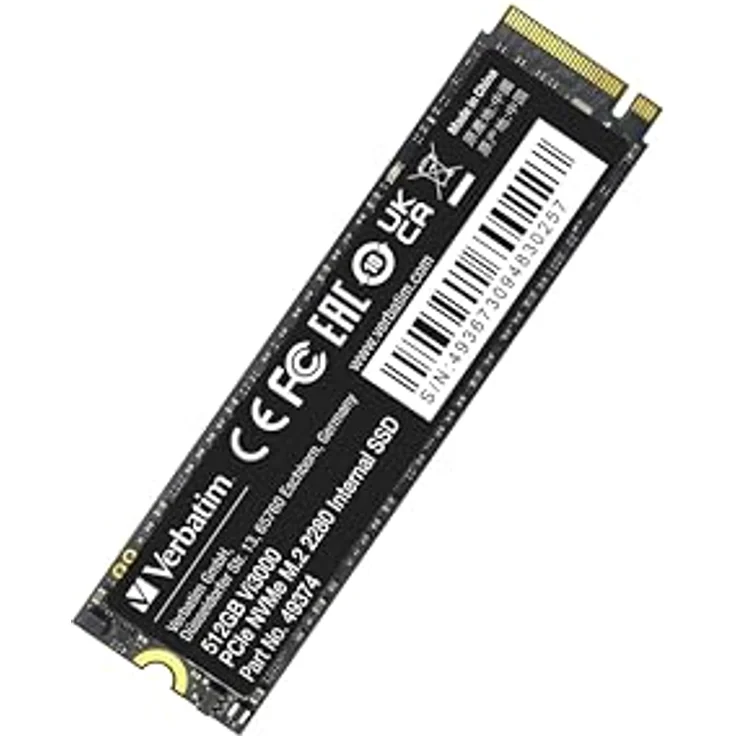 Verbatim SSD 512GB Vi3000 PCIe NVMe M.2 – Bild 4