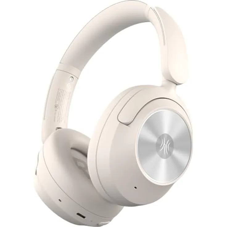 OneOdio Focus A6, Hybrid Active Noise Cancelling Over-Ear Kopfhörer mit 75h Spielzeit, LDAC Hi-Res Sound, Bluetooth 6.0, App-Steuerung und Dual-Mikrofon für klare Gespräche