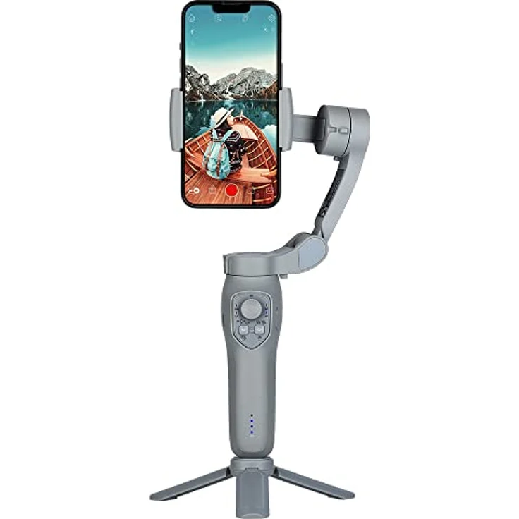 Rollei Steady Butler Mobil 3 SE, Kleiner, Leichter, zusammenklappbarer Smartphone Gimbal für ruhige aus der Hand gefilmte Videos. Mit App-Steuerung für Android und iOS 22946 – Bild 1