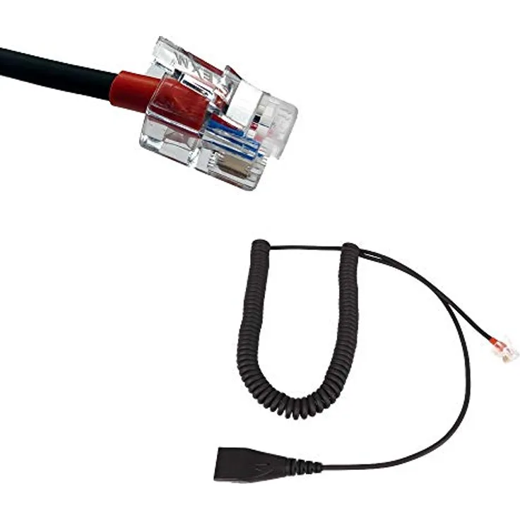 GEQUDIO RJ-Kabel einzeln - kompatibel mit Yealink, Snom, Avaya, Grandstream Telefon