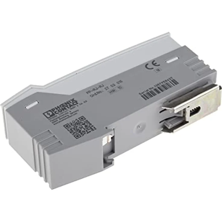 PHOENIX CONTACT PP-RJ-RJ Patch-Panel, Grau, Zwei RJ45-Buchsen, CAT6, 10/100/1000 MBit/s, PoE-fähig, Tragschienenadapter, IP20 – Bild 4
