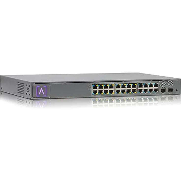 Alta Labs Switch 24-Port PoE Managed Gigabit Ethernet, W128444231 (Power Over Ethernet (PoE), 1U Graphite) – Bild 3