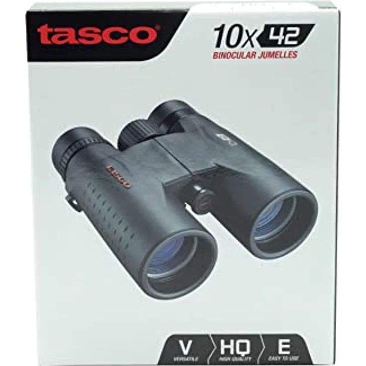 Tasco 10x42 Essentials, Kompaktes Fernglas mit 10-facher Vergrößerung, wetterfest und leicht (290g), inkl. Tragetasche und Reinigungstücher – Bild 8