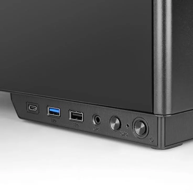 Tacens 2sagitta20, Midi Tower PC-Gehäuse in Schwarz, ATX/Micro ATX/ Mini-ITX, gehärtetes Glas, verbesserte Kühlung, 7 Erweiterungsslots – Bild 6