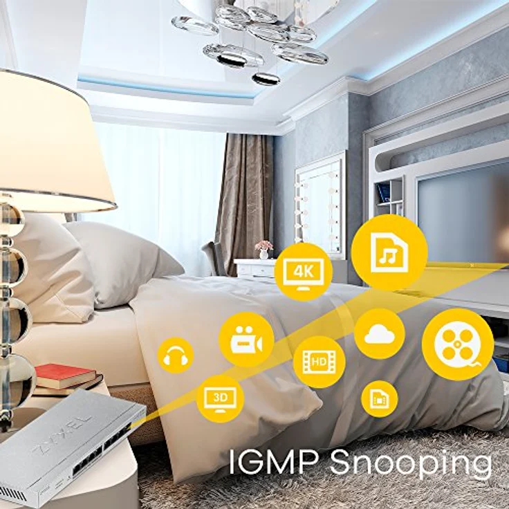 ZyXEL GS1200-8-EU0101F 8 Port ''GB'' Web/Smart ''MG'' Switch Silber – Bild 6