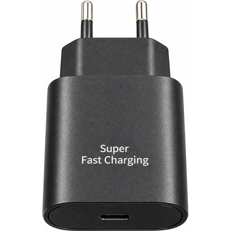 Ventarent 25W USB-C Ladegerät für Google Pixel, Schwarz, kompatibel mit iPhone 15, Samsung Galaxy S23, inkl. 1x Adapter