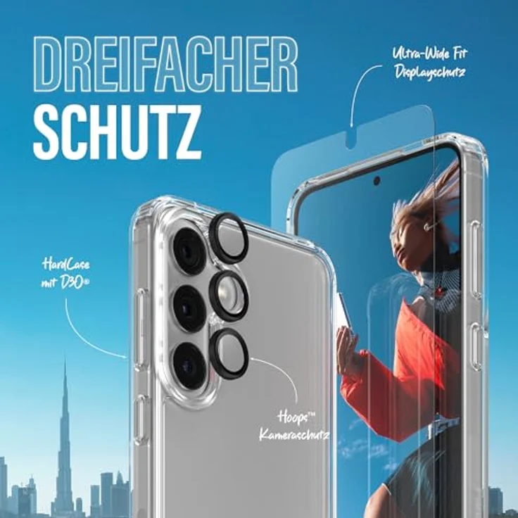 PanzerGlass 360-Grad 3-in-1 Schutzpaket für Samsung Galaxy S24 - Schutz, Kratzresistenz – Bild 2