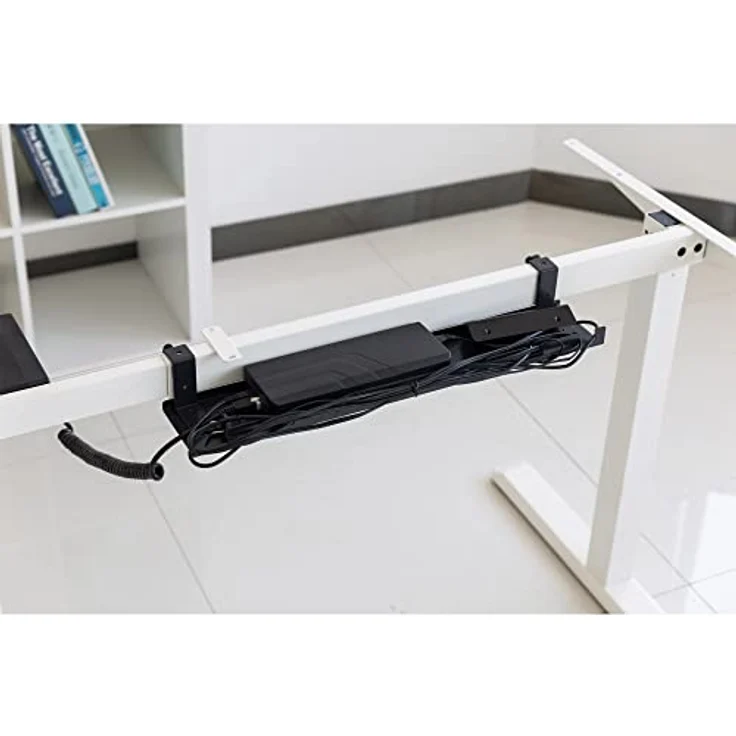 InLine Kabelkanal, unter Tisch montierbares Kabelmanagementfach, Schwarz – Bild 7