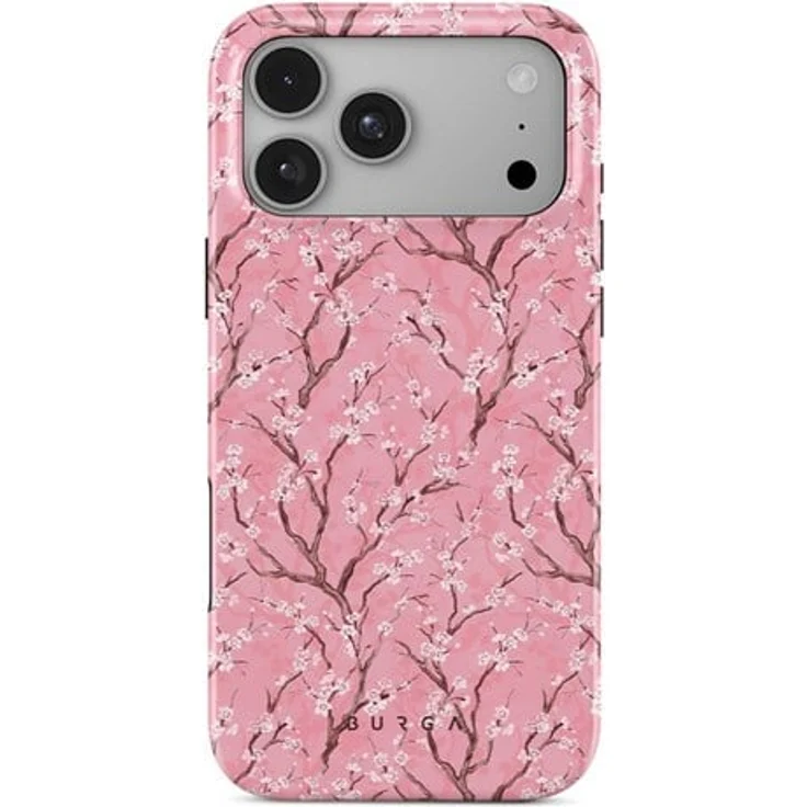 Burga Tough MagSafe Case - Sakura für iPhone 18 Pro Max, ultradünn, zweiteilige Konstruktion, erhöhten Randschutz für Display und Kamera