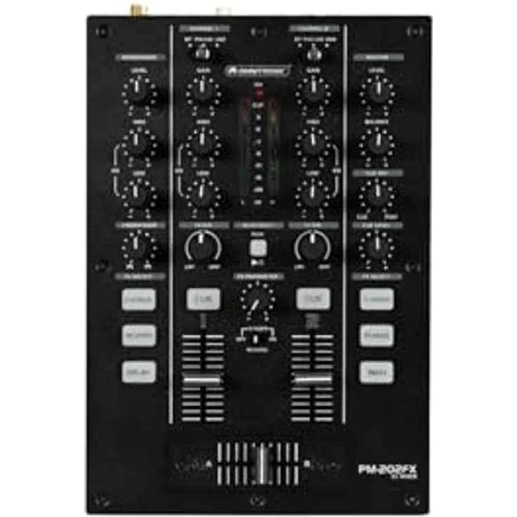 OMNITRONIC PM-202FX, 2-Kanal-DJ-Mixer mit Bluetooth, bipolarem Filter und 6 Soundeffekten – Bild 1