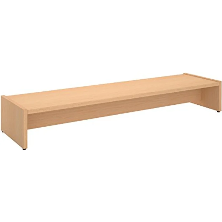 CARO-Möbel Monitorständer ZOOM, Bildschirmerhöhung für zwei Monitore, melaminharzbeschichtet, 100 cm, kratzfest und pflegeleicht – Bild 1