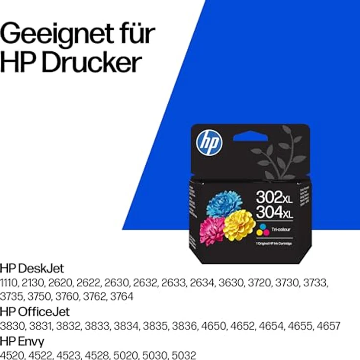 HP 302/304XL (B7RT8AE) Color Druckerpatrone, Original mit ca. 300 Seiten Druckleistung und Instant Ink-Kompatibilität – Bild 5