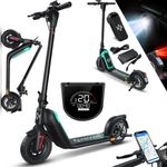 KESSER E-Scooter, Elektro Roller mit Straßenzulassung 40km Reichweite Faltbar, 450W Motor, TÜV-Zulassung, Smart Features, urbanes Design