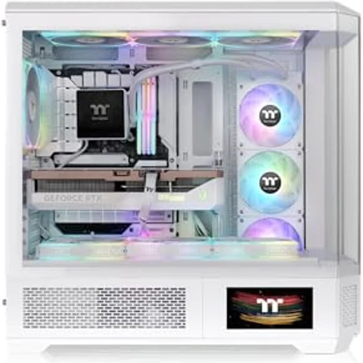 Thermaltake View 600 TG Snow White, PC Gehäuse mit Glas-Seitenteil und erstklassiger Kühlung – Bild 8