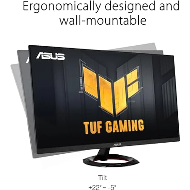 ASUS TUF Gaming VG279Q3R - 27 Zoll Full HD Monitor - 180 Hz, 1ms GtG, G-Sync, FreeSync, Adaptive Sync, ELMB, GameFast Input - Fast-IPS Panel, 16:9, 1920x1080, DisplayPort, HDMI, Speaker - Schwarz – Bild 5