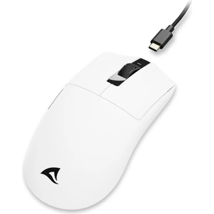 Sharkoon FIREGLIDER One Gaming-Maus, kabelgebunden und kabellos, 12.000 DPI, ultraleicht unter 50g, ergonomisch für Rechtshänder – Bild 3