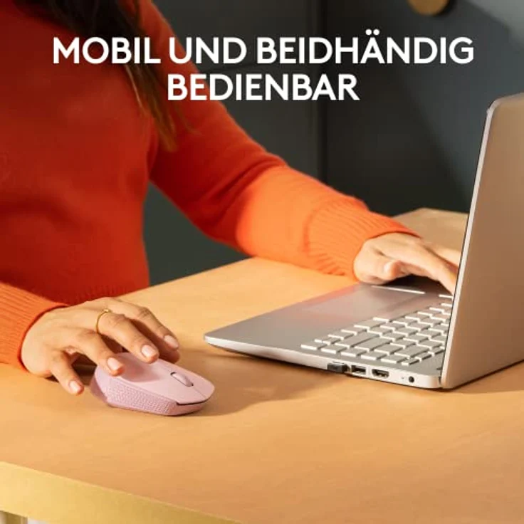 Logitech M171 kabellose Computermaus fürPC, Mac, Laptop, 2.4 GHz mit USB Mini-Empfänger, optische Spurführung, 12 Monate Batterie beidhändig anwendbar - Rosa – Bild 3
