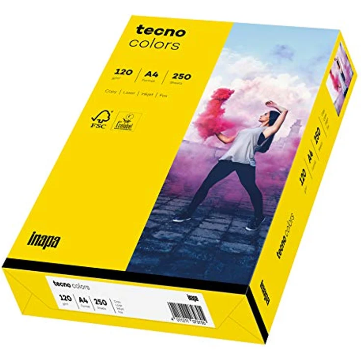 Inapa Multifunktionspapier tecno colors A4 120 g-qm VE=250 Blatt inten – Bild 2