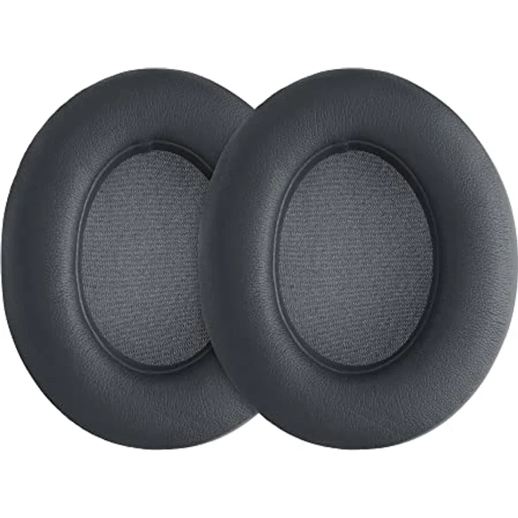kwmobile 2X Ohrpolster kompatibel mit Beats Studio 2/3 Wireless Polster - Kopfhörer Polster aus Kunstleder, Ersatz Ohrpolster Set für Over Ear Headphones - Schwarze Lederoptik – Bild 1