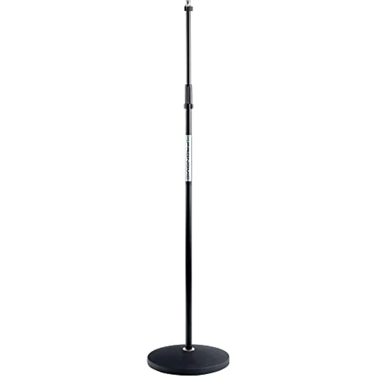 Pronomic MS-100 Mikrofonstativ mit Tellersockel - Mikrofonständer - Tellerstativ - Höhe: 88-158 cm - Gewicht: 3,4 kg - schwarz