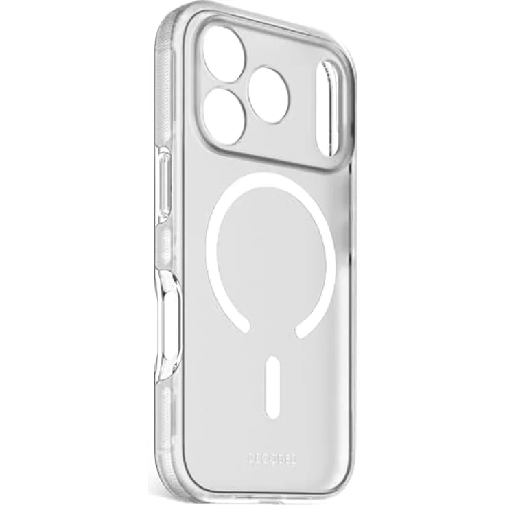Decoded Transparent Clear Case für iPhone 17 Pro, 100% recyceltes Material, MagSafe-kompatibel, 4 Meter DropTec Schutz, kratzfest, Frosted Weiß – Bild 2