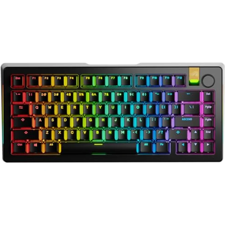 Glorious GMMK 3 Pro HE Wireless 75 % Gaming-Tastatur, ANSI (US), Fox HE Switches, kabellos, schwarz – Bild 10
