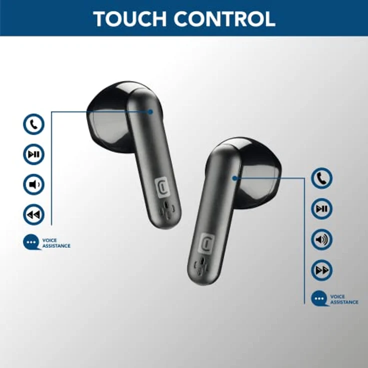 cellularline | Seek - Universal | Bluetooth 5.0 HiFi-Stereokopfhörer mit Ladekoffer - Gesamtautonomie von 15 Stunden - Aufladen 2 Stunden - Reichweite 10 Mt - Universal - Schwarz – Bild 2