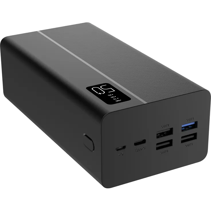 Felixx Premium Powerbank Phantom 2 Gigant 50000 mAh Power Delivery Quick Charge, schwarz