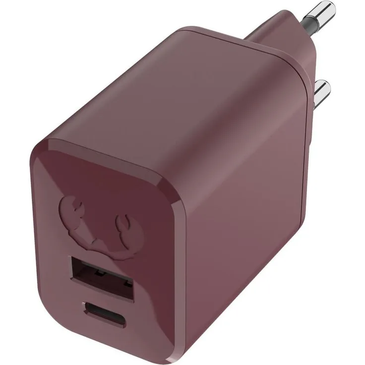 FRESH 'N REBEL USB-C+A Mini Charger PD 45W, kompakter Ladeadapter in Deep Mauve