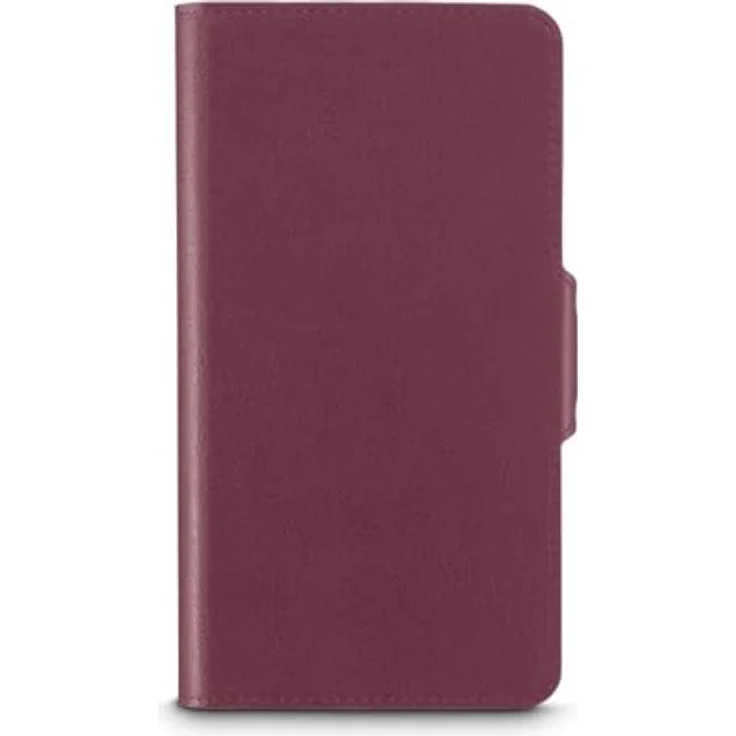 HAMA Handytasche Bookcover, Universal für Smartphones bis 7,5 x 15,3 cm, rot, mit drehbarer Halterung und Kartenfächern – Bild 1