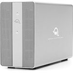 OWC 8TB Mercury Elite Pro Dual with 3-Port USB Hub Enclosure (8 TB), Externe Festplatte, Silber