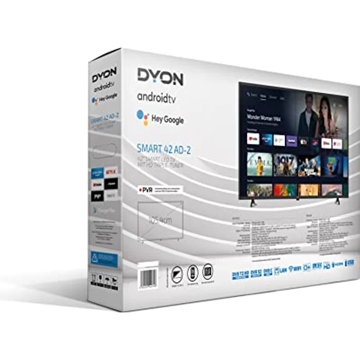 DYON Smart 42 AD-2 105cm (42 Zoll) Android TV (Full-HD, HD Triple Tuner, Prime Video, Netflix, Google Play Store für DAZN, Disney+ uvm., Google Assistant, BT-Fernbedienung) [Modelljahr 2022] – Bild 5