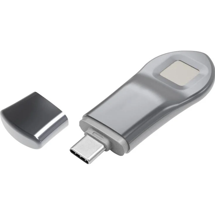 Xlyne X-GUARD USB-Stick 64 GB, USB 3.1 mit Fingerabdruckscanner, Silber