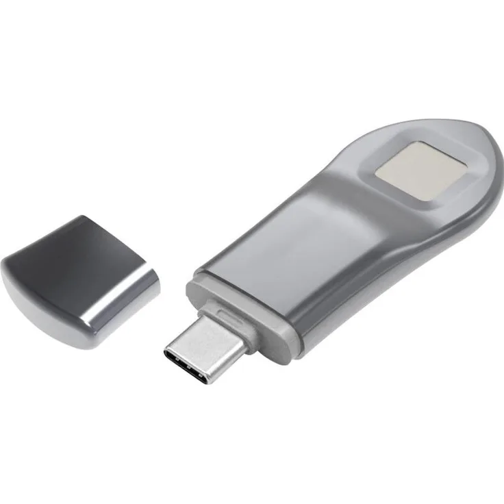 Xlyne X-GUARD USB-Stick 64 GB, USB 3.1 mit Fingerabdruckscanner, Silber