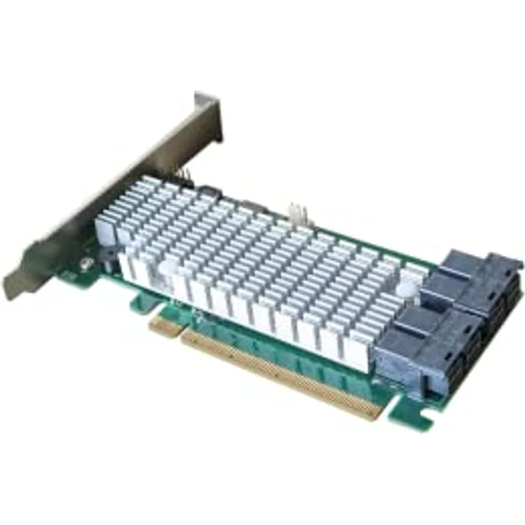 HighPoint Rocket 1120 4x NVMe, PCIe 3.0 Schnittstellenkarte mit leiser Kühllösung – Bild 3