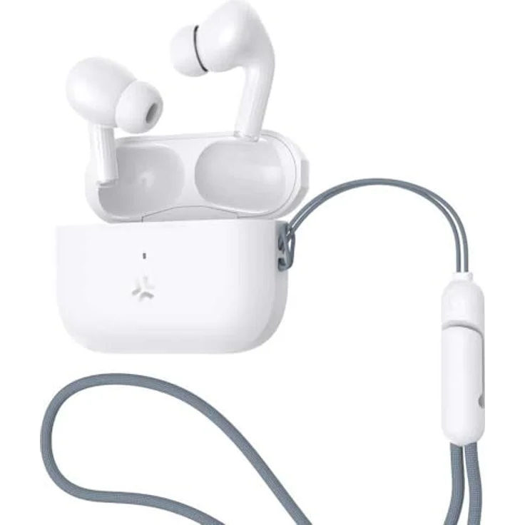 Celly HARMONYWH True Wireless Earphones, Aktive Geräuschunterdrückung, 5 h Akkulaufzeit, Kabelloses Laden, Weiss – Bild 1