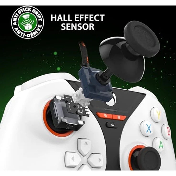 Snakebyte GAMEPAD PRO X - weiß - Offiziell lizenzierter, kabelgebundener Xbox & PC Controller |volle Präzision durch Hall-Effect Sensoren | Audio-Panel | belegbare Zusatztasten | Trigger-Stops – Bild 3