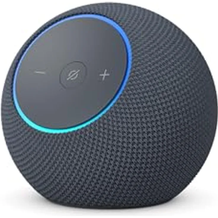 Amazon Echo Dot Max (2025), Alexa-Lautsprecher mit raumfüllendem Klang, integriertem Smart-Home-Hub und Omnisense-Technologie, Graphit