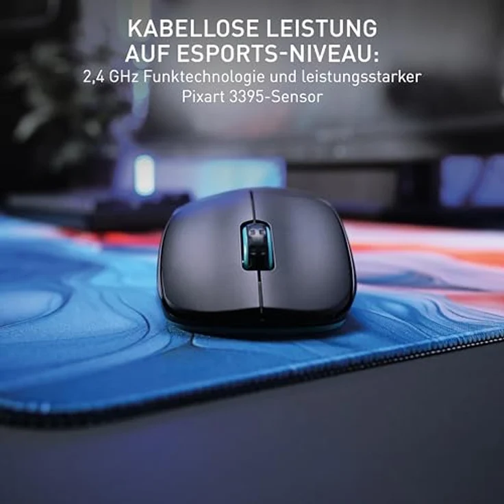 CHERRY XTRFY M64 Pro Wireless Gaming-Maus, 2,4 GHz Funk, 8K-Mouse, Schwarz – Bild 3